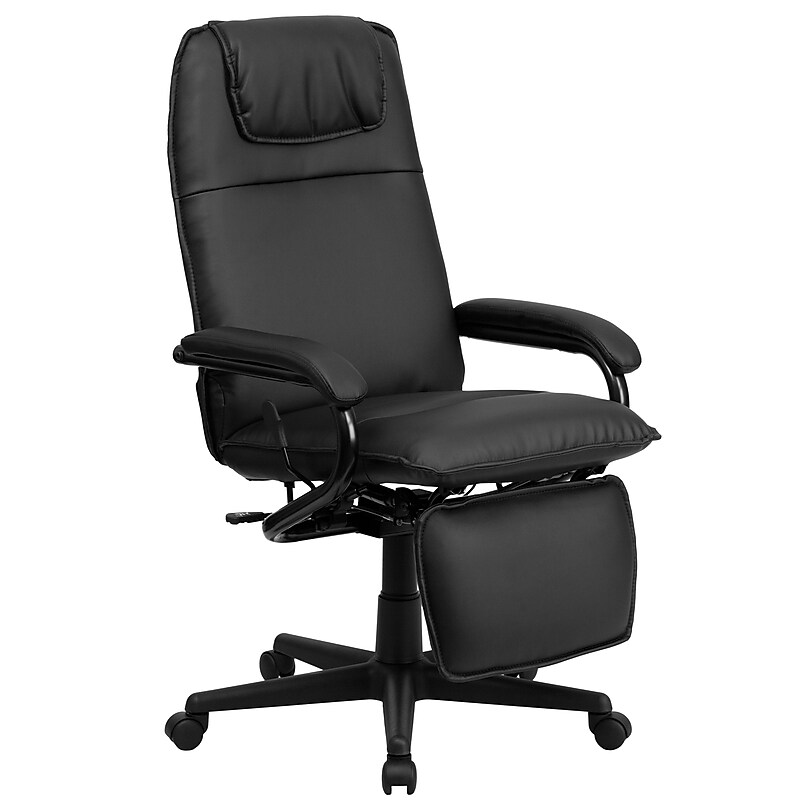 Flash Furniture Robert Ergonomic LeatherSoft Swivel High Back Executive Reclining Office Chair, Black (BT70172BK) image 1