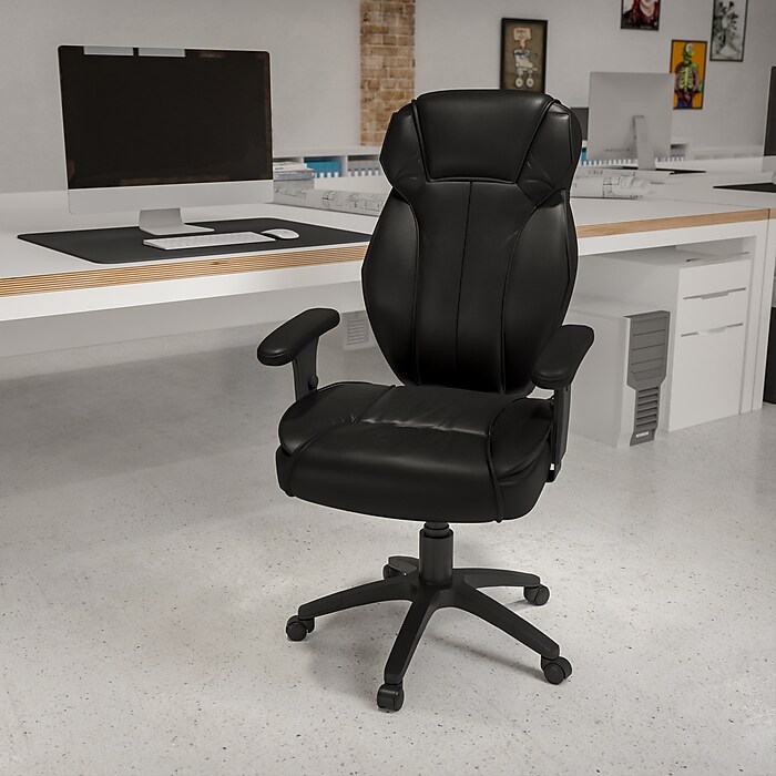 Flash Furniture Hansel Ergonomic LeatherSoft Swivel High