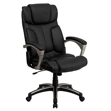 Flash Furniture Hansel Ergonomic LeatherSoft Swivel High Back Folding Executive Office Chair, Black (BT9875H)