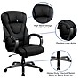 Flash Furniture Hansel Ergonomic LeatherSoft Swivel High Back Executive Office Chair, Black (BT9069BK)~#|#~sp137097700_sc7