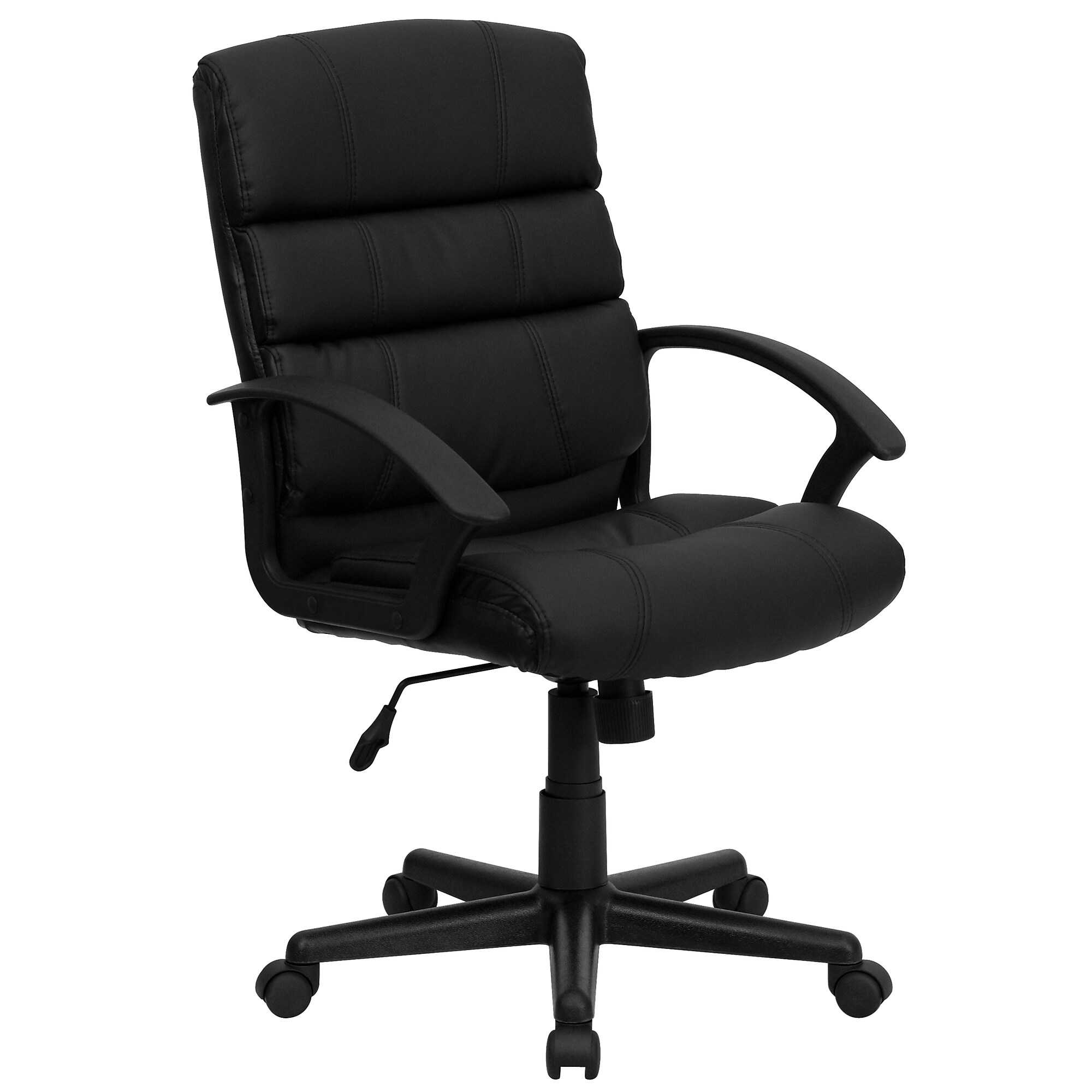 Flash Furniture Lane LeatherSoft Swivel Task Chair, Black (GO1004BKLEA) Sansujyuku sansujyuku.com