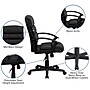 Flash Furniture Lane LeatherSoft Swivel Mid-Back Task Office Chair, Black (GO1004BKLEA)~#|#~sp137097771_sc7