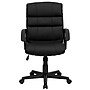 Flash Furniture Lane LeatherSoft Swivel Mid-Back Task Office Chair, Black (GO1004BKLEA)~#|#~sp137097773_sc7