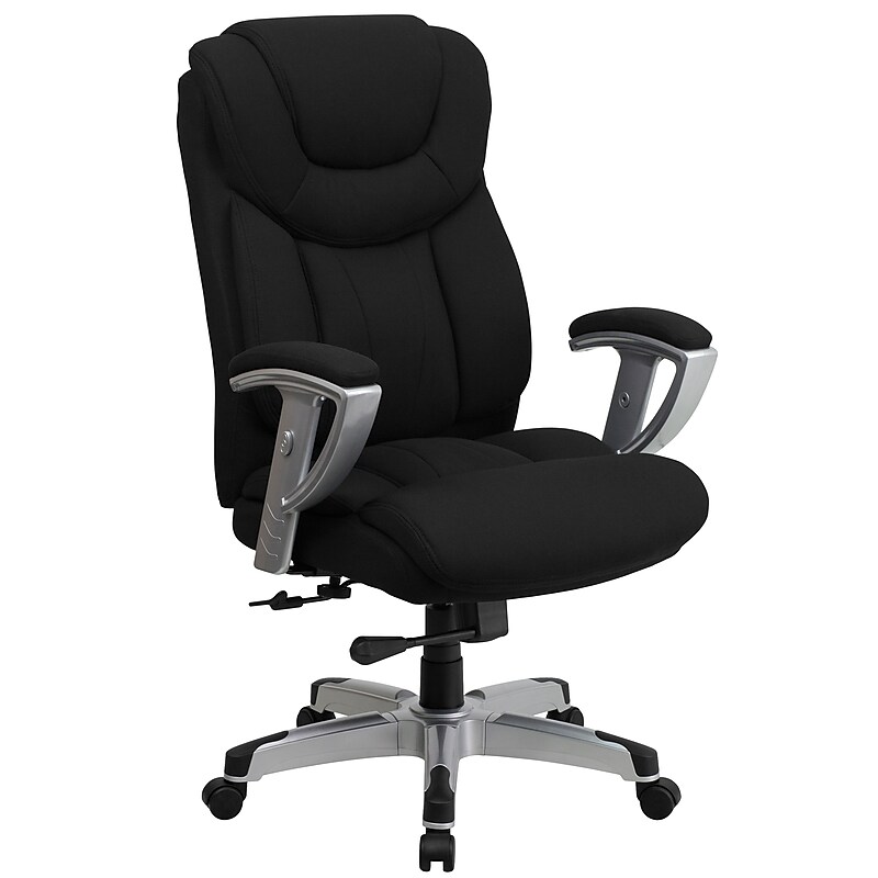 Flash Furniture HERCULES Series Fabric Swivel Big & Tall Executive Office Chair, Black (GO1534BKFAB) image 1
