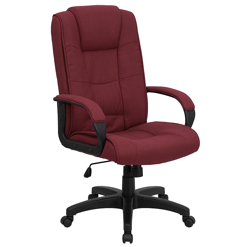 Flash Furniture Jessica Fabric Swivel High Back Executive Office Chair, Burgundy (GO5301BBY) image 1