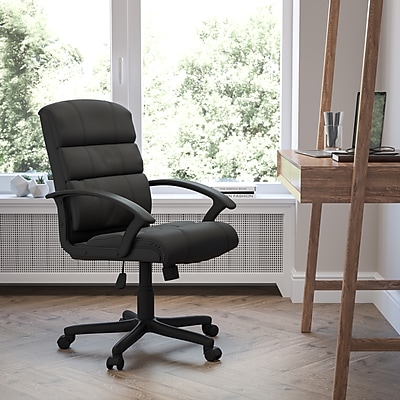 Flash Furniture Lane LeatherSoft Swivel Task Chair - Thumbnail 3
