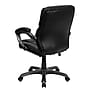 Flash Furniture Megan Ergonomic LeatherSoft Swivel Mid-Back Overstuffed Task Office Chair, Black (GO724MBKLEA)~#|#~sp137097842_sc7