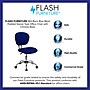 Flash Furniture Beverly Armless Ergonomic Mesh Swivel Mid-Back Padded Task Office Chair, Blue (H2376FBLUE)~#|#~sp137097938_sc7