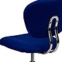 Flash Furniture Beverly Armless Ergonomic Mesh Swivel Mid-Back Padded Task Office Chair, Blue (H2376FBLUE)~#|#~sp137097941_sc7