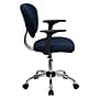 Flash Furniture Beverly Ergonomic Mesh Swivel Mid-Back Padded Task Office Chair, Navy (H2376FNAVYARMS)~#|#~sp137097982_sc7
