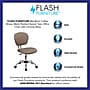 Flash Furniture Beverly Armless Ergonomic Mesh Swivel Mid-Back Padded Task Office Chair, Coffee Brown (H2376FCOF)~#|#~sp137098042_sc7