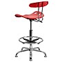 Flash Furniture Vibrant Drafting Stools With Tractor Seat (LF215CHYTOMATO)~#|#~sp137098309_sc7
