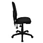 Flash Furniture Linus Armless Ergonomic Fabric Swivel Mid-Back Multifunction Task Office Chair, Black (WLA654MGBK)~#|#~sp137098499_sc7