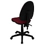 Flash Furniture Linus Armless Ergonomic Fabric Swivel Mid-Back Multifunction Task Office Chair, Burgundy (WLA654MGBY)~#|#~sp137098512_sc7