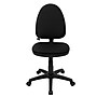 Flash Furniture Linus Armless Ergonomic Fabric Swivel Mid-Back Multifunction Task Office Chair, Black (WLA654MGBK)~#|#~sp137098533_sc7