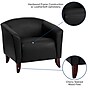Flash Furniture Hercules Wood/Veneer Accent Chair, Black (1111BK)~#|#~sp137098553_sc7