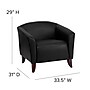 Flash Furniture Hercules Wood/Veneer Accent Chair, Black (1111BK)~#|#~sp137098554_sc7