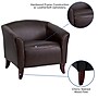 Flash Furniture Hercules Wood/Veneer Guest Chair, Brown (1111BN)~#|#~sp137098557_sc7