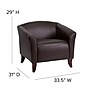 Flash Furniture Hercules Wood/Veneer Guest Chair, Brown (1111BN)~#|#~sp137098558_sc7
