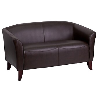 Flash Furniture HERCULES Imperial Series 52" LeatherSoft Loveseat, Brown (1112BN)