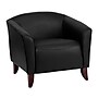 Flash Furniture Hercules Wood/Veneer Accent Chair, Black (1111BK)~#|#~sp137098628_sc7