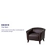 Flash Furniture Hercules Wood/Veneer Guest Chair, Brown (1111BN)~#|#~sp137098638_sc7