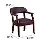 Flash Furniture Faux Leather Conference Chair, Burgundy/Mahogany (BZ100LF19LEA)~#|#~sp137098770_sc7