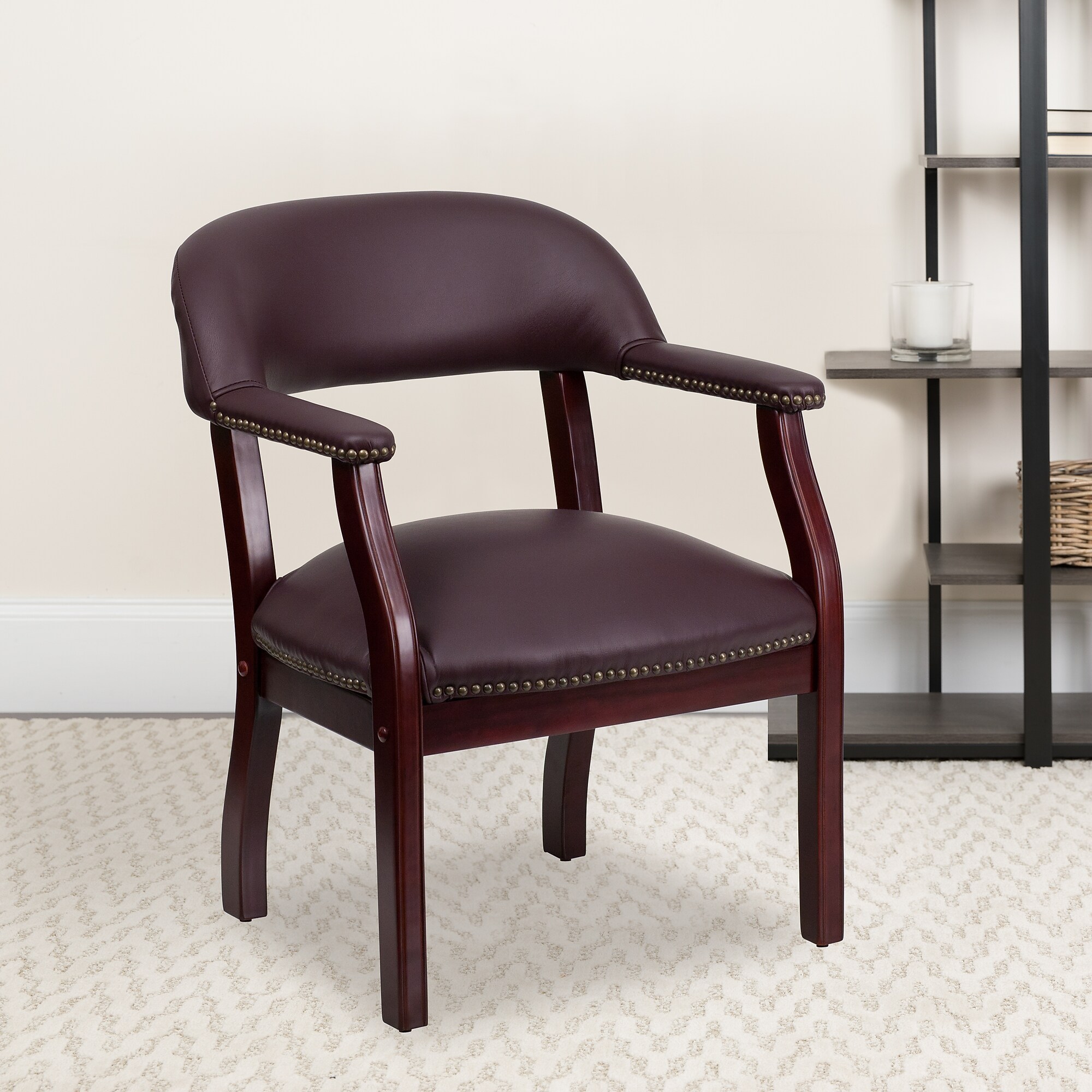Flash Furniture Faux Leather Conference Chair, Burgundy (BZ105LF19LEA) Sansujyuku sansujyuku.com