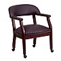 Flash Furniture Faux Leather Conference Chair, Burgundy/Mahogany (BZ100LF19LEA)~#|#~sp137098837_sc7