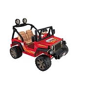 Fisher-Price Power Wheels Jeep Wrangler, Riding Toy, Red (BCK85)