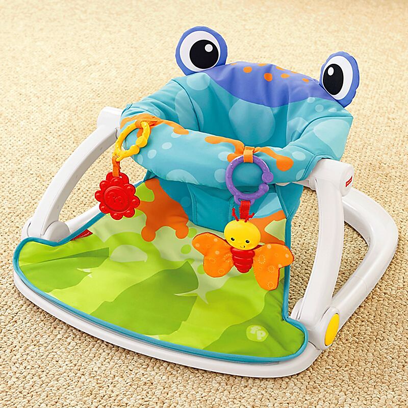 Fisher-Price Sit-Me-Up Floor Seat, Frog (BFB07) image 1