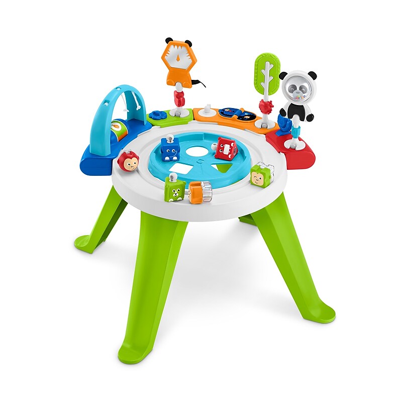 Fisher-Price 3-In-1 Spin & Sort Activity Center, Retro Roar (FWY39) image 1