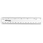 Westcott Shatterproof 6" Plastic Standard Ruler, Clear (45016))~#|#~sp137198457_sc7