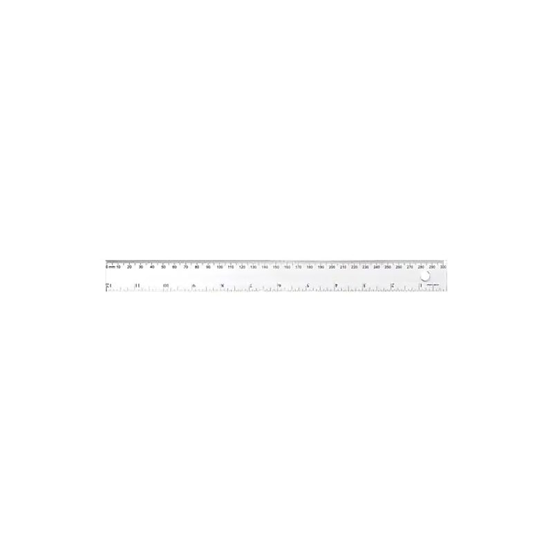 Westcott 12" Plastic Standard Ruler, Transparent (45012) image 1