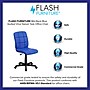 Flash Furniture Clayton Armless Vinyl Swivel Mid-Back Quilted Task Office Chair, Blue (GO16911BLUE)~#|#~sp137199096_sc7