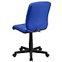 Flash Furniture Clayton Armless Vinyl Swivel Mid-Back Quilted Task Office Chair, Blue (GO16911BLUE)~#|#~sp137199100_sc7