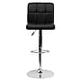 Flash Furniture Contemporary Vinyl Adjustable Height Barstool with Back, Black, 2-Pieces (2DS810MODBKGG)~#|#~sp137199116_sc7