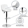 Flash Furniture Contemporary Vinyl Adjustable Height Barstool with Back, White, 2-Pieces (2CH82028AWHGG)~#|#~sp137199292_sc7
