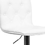 Flash Furniture Contemporary Vinyl Adjustable Height Barstool with Back, White, 2-Pieces (2CH112080WHGG)~#|#~sp137199309_sc7