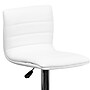 Flash Furniture Contemporary Vinyl Adjustable Counter Height Swivel Stool with Back, White, 2-Pieces (2CH920231WHGG)~#|#~sp137199372_sc7