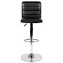 Flash Furniture Contemporary Vinyl Adjustable Counter Height Swivel Stool with Back, Black, 2-Pieces (2CH920231BKGG)~#|#~sp137199380_sc7