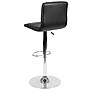 Flash Furniture Contemporary Vinyl Adjustable Counter Height Swivel Stool with Back, Black, 2-Pieces (2CH920231BKGG)~#|#~sp137199382_sc7
