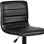 Flash Furniture Contemporary Vinyl Adjustable Counter Height Swivel Stool with Back, Black, 2-Pieces (2CH920231BKGG)~#|#~sp137199383_sc7