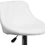 Flash Furniture Contemporary Vinyl Adjustable Height Barstool with Back, White, 2-Pieces (2CH82028AWHGG)~#|#~sp137199391_sc7
