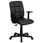 Flash Furniture Clayton Vinyl Swivel Task Chair, Black (GO16911BKA)~#|#~sp137199420_sc7