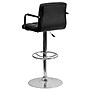 Flash Furniture Contemporary Vinyl Adjustable Height Barstool with Back, Black, 2-Pieces (2CH102029BKGG)~#|#~sp137199521_sc7