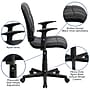 Flash Furniture Clayton Vinyl Swivel Task Chair, Black (GO16911BKA)~#|#~sp137199526_sc7
