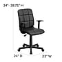 Flash Furniture Clayton Vinyl Swivel Task Chair, Black (GO16911BKA)~#|#~sp137199527_sc7