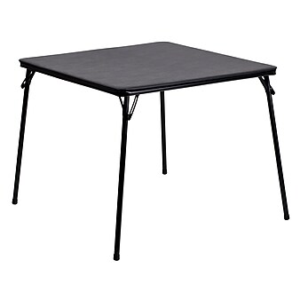 Flash Furniture Madelyn Folding Table, 33.5" x 33.5", Black (JB2)