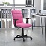 Flash Furniture Clayton Vinyl Swivel Mid-Back Quilted Task Office Chair, Pink (GO16911PINKA)~#|#~sp137199589_sc7